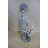 A Lladro figure 'Japanese Portrait' 08253 - boxed in good condition - previous shop RRP 865euros