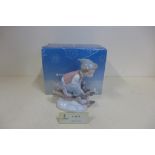 A Lladro figure 'Look out Bellow' 08264, boxed, tear to outer sleeve, in good condition