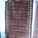 A hand knotted woollen Hamadan runner - 292cm x 90cm