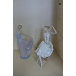 Two Lladro figures of dancers, A-21E Ballerina, E15S Dancer - no boxes, no damage