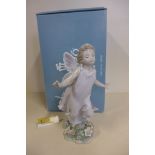 A Lladro figure 'Butterfly Wings' 06875 - boxed in good condition - previous shop RRP 515euros