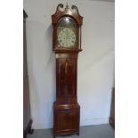 A 19th century mahogany 8 day longcase clock, with a 12 inch arched dial signed Danl Forbes