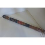 A Victorian painted constable truncheon, 47cm long, some general wear but reasonably good