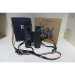 A pair of cased Leitz Trinvoid binoculars, 8x40B with leaflet and case