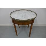 A Continental side table with a circular top - 74cm H