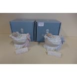 Two Lladro figures 'A New Treasure Girl, and Boy' 06977 and 06976 - both boxed, in good condition