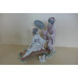 A Lladro Group 'Springtime in Japan' - 10445, boxed, in good condition, missing base - previous shop