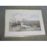 A framed and glazed artists proof, signed to the margin Jeremy King, listed artist - Marizion from