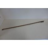 A violin bow possibly French Mirecourt 75cm long, no obvious damage, approx 55 grams