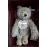 A Steiff 1st ever club bear, Teddy Baby 1929 replica, made in 1992 limited edition for Club members,