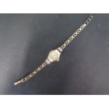 A ladies 9ct gold Hefik cocktail watch on 9ct gold bracelet, gold weight approx 6.5 grams, watch