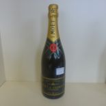 A bottle of 1986 Moet Chandon Brut Imperial Dark Green Label champagne