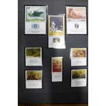 A mid period Israel stamp collection with stamps unmounted mint and including tabs and sheets,