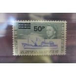 A scarce British Antarctic Territory 1971 50p on 10/ - inverted watermark SG37w - clean unmounted