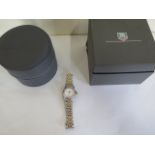 A ladies Tag Heuer Professional 200m, Tag Heuer buckle, date apperture at 3 o'clock and central