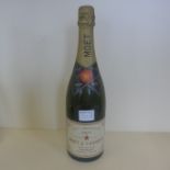 A bottle of 1973 Moet Chandon Brut Imperial champagne