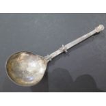 A Dutch metamorphic travelling spoon/fork probably 17th century - later 19th century tax marks to