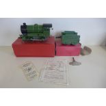 A Hornby O gauge tinplate clockwork loco no 501 - with Tender both in very good condition, minor