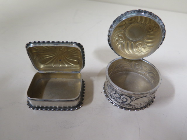 Seven pieces of assorted silver including a pair of serviette rings, total weight approx 7.7 troy - Image 3 of 3