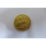A George V gold full sovereign dated 1911