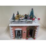 12th scale 'Georgian Christmas' dolls house room box with mulled wine roof terrace, fully