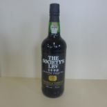A bottle of 1990 The Society's (Wine Society) port - late bottled vintage LBV