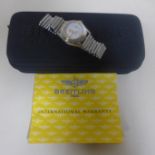 A ladies Breitling stainless steel Callistino 2001 wristwatch, Ref B52345 - No 206173 - 30mm wide,
