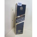 A bottle of 1980's Johnie Walker Black Label Whisky, 12 years, classic blended extra special - boxed