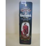 A bottle of 1980's Glenfidditch special Old Reserve Whisky - 75cm - In Highland Clan tin, Drummond