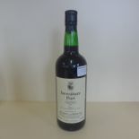 A bottle of Investiture Port, Avery's of Bristol specially bottled