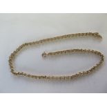 A 9ct gold necklace, marked 9ct, approx 32 grams, 41cm long