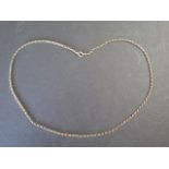 A hallmarked 9ct gold belcher chain, length 60cm, weight approx 11.5 grams, clean condition, light