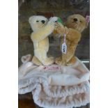 A Steiff Teddy Bear set with ball, made in 2003, limited to 2000, EAN 671517 - 20cm tall, with