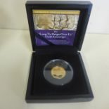 An Elizabeth II full gold sovereign dated 2015 - boxed with certificate