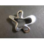 A Georg Jensen silver brooch, model 321 - fully hallmarked and with Georg Jensen stamps