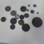 A collection of 18th century and 19th century copper coins