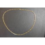 A 9ct gold curb chain necklace, fully hallmarked, length 50cm - weight approx 6.7 grams, clean