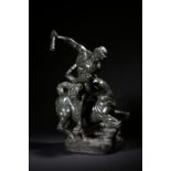 After Giambologna (Flemish 1529-1608). A late 19th century Italian green serpentine Grand Tour