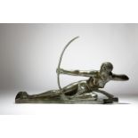 Marcel-Andre Bouraine (French 1886-1948). A French Art Deco bronze model of Penthesilia Queen of the