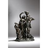 After Claude Michel called Clodion (French 1738-1814). A 19th century bronze group of the 'Triumph