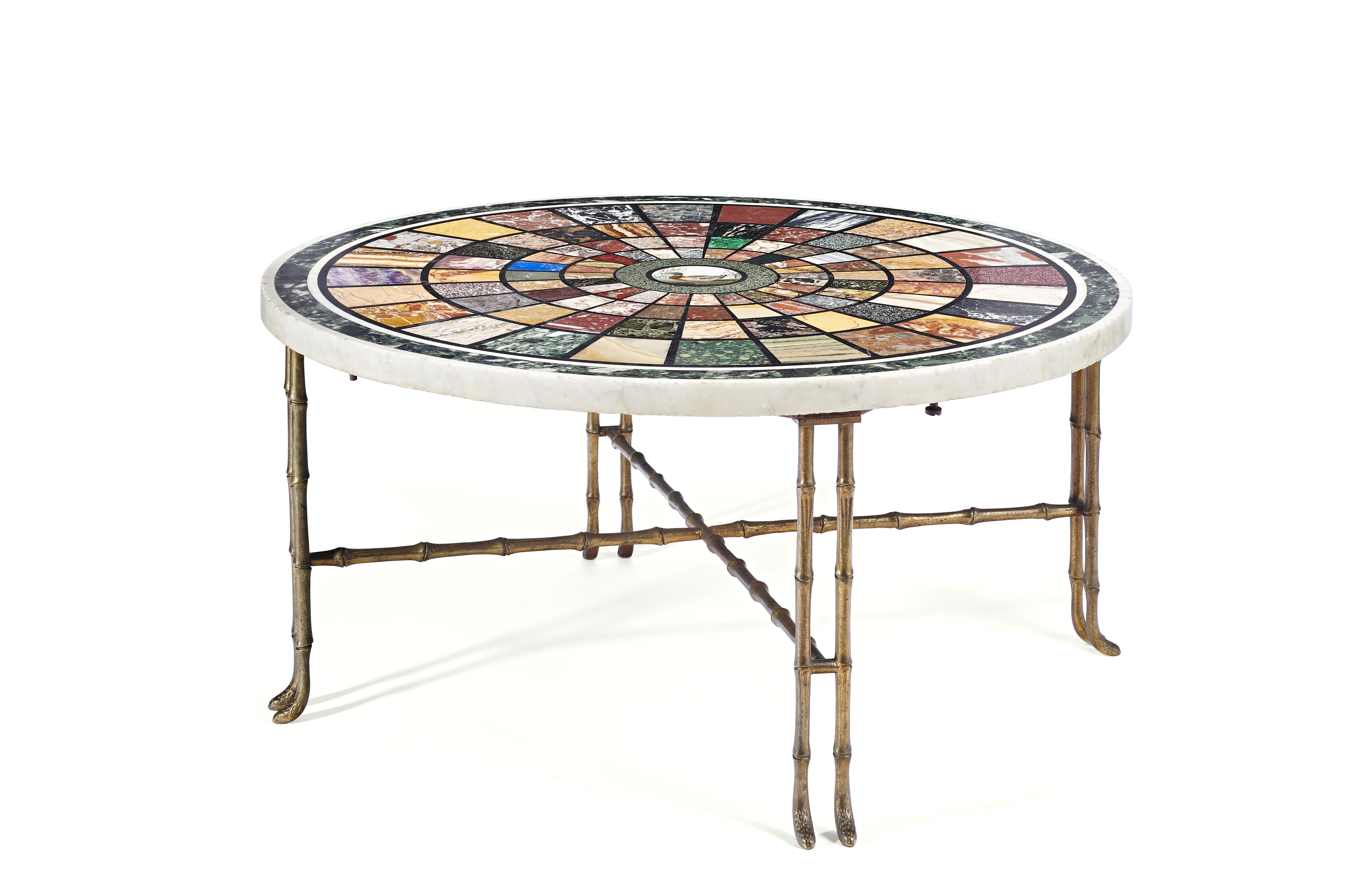 A mid-19th century Italian specimen marble and micromosaic Grand Tour table top, inlaid with - Image 3 of 3