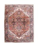 A Heriz carpet, North West Persia, 346 x 248cm.