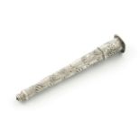A Victorian novelty silver pencil, by S. Mordan and Co., also marked Sterling, converted from an