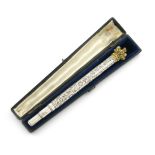 A Victorian silver and gold combined pen and pencil, by S. Mordan, London 1853, also marked 'S.