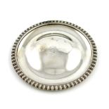 A George IV silver wine funnel stand, no apparent maker's mark, London 1827, circular form,