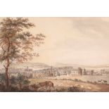 Attributed to Edward Eyre (c.1710-c.1780)A view of Bath c.1790 with The Crescent to the right and