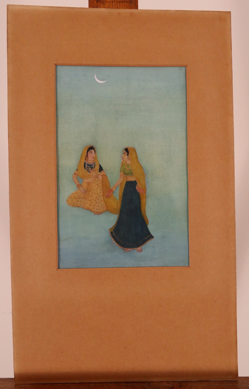 Indian School 19/20th Century An Indian Goddess blessing a unionGouache, unframed28.5 x 23.5cm; 11 x - Image 11 of 12