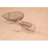 Samuel Prout (1783-1852)Maen Rock, CornwallInscribed Maen RockPencil and wash on buff paper29 x 41.