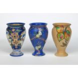 'Honesty' a Carlton Ware Handcraft vase, pattern no.3278, printed and painted in colours and gilt,