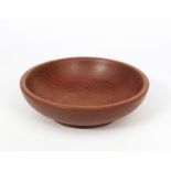 ‡ An Alan Peters Furniture mahogany bowl designed by Alan Peters OBE, circular section on shallow